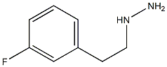 1-[2-(3-fluorophenyl)ethyl]hydrazine 结构式