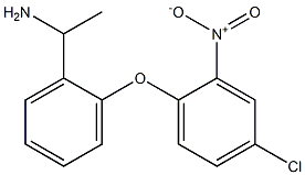 1-[2-(4-chloro-2-nitrophenoxy)phenyl]ethan-1-amine 结构式