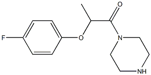 1-[2-(4-fluorophenoxy)propanoyl]piperazine 结构式