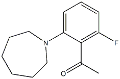 1-[2-(azepan-1-yl)-6-fluorophenyl]ethan-1-one 结构式