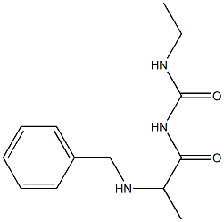 1-[2-(benzylamino)propanoyl]-3-ethylurea 结构式