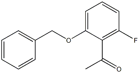 1-[2-(benzyloxy)-6-fluorophenyl]ethan-1-one 结构式