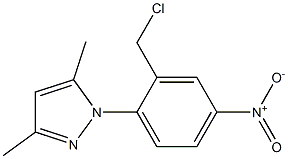 1-[2-(chloromethyl)-4-nitrophenyl]-3,5-dimethyl-1H-pyrazole 结构式