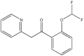 1-[2-(difluoromethoxy)phenyl]-2-(pyridin-2-yl)ethan-1-one 结构式