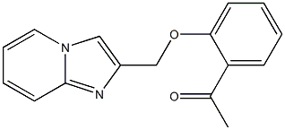 1-[2-(imidazo[1,2-a]pyridin-2-ylmethoxy)phenyl]ethanone 结构式