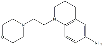 1-[2-(morpholin-4-yl)ethyl]-1,2,3,4-tetrahydroquinolin-6-amine 结构式