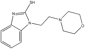 1-[2-(morpholin-4-yl)ethyl]-1H-1,3-benzodiazole-2-thiol 结构式