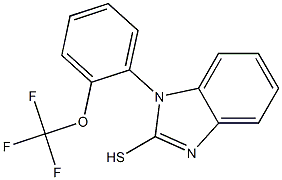 1-[2-(trifluoromethoxy)phenyl]-1H-1,3-benzodiazole-2-thiol 结构式