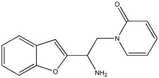 1-[2-amino-2-(1-benzofuran-2-yl)ethyl]-1,2-dihydropyridin-2-one 结构式