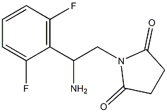 1-[2-amino-2-(2,6-difluorophenyl)ethyl]pyrrolidine-2,5-dione 结构式