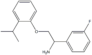 1-[2-amino-2-(3-fluorophenyl)ethoxy]-2-(propan-2-yl)benzene 结构式