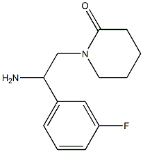 1-[2-amino-2-(3-fluorophenyl)ethyl]piperidin-2-one 结构式