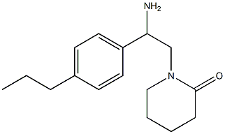 1-[2-amino-2-(4-propylphenyl)ethyl]piperidin-2-one 结构式