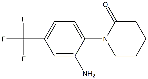 1-[2-amino-4-(trifluoromethyl)phenyl]piperidin-2-one 结构式