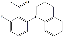 1-[2-fluoro-6-(1,2,3,4-tetrahydroquinolin-1-yl)phenyl]ethan-1-one 结构式