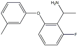 1-[2-fluoro-6-(3-methylphenoxy)phenyl]ethan-1-amine 结构式