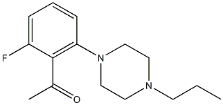 1-[2-fluoro-6-(4-propylpiperazin-1-yl)phenyl]ethan-1-one 结构式