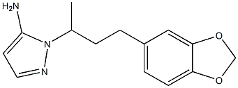 1-[3-(1,3-benzodioxol-5-yl)-1-methylpropyl]-1H-pyrazol-5-amine 结构式