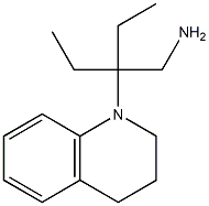 1-[3-(aminomethyl)pentan-3-yl]-1,2,3,4-tetrahydroquinoline 结构式