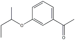 1-[3-(butan-2-yloxy)phenyl]ethan-1-one 结构式