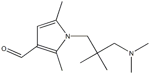 1-[3-(dimethylamino)-2,2-dimethylpropyl]-2,5-dimethyl-1H-pyrrole-3-carbaldehyde 结构式