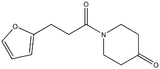 1-[3-(furan-2-yl)propanoyl]piperidin-4-one 结构式