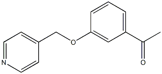 1-[3-(pyridin-4-ylmethoxy)phenyl]ethanone 结构式