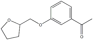 1-[3-(tetrahydrofuran-2-ylmethoxy)phenyl]ethanone 结构式