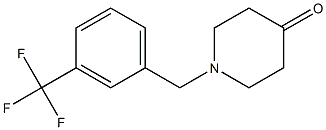 1-[3-(trifluoromethyl)benzyl]piperidin-4-one 结构式