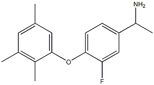 1-[3-fluoro-4-(2,3,5-trimethylphenoxy)phenyl]ethan-1-amine 结构式