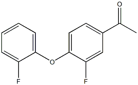 1-[3-fluoro-4-(2-fluorophenoxy)phenyl]ethan-1-one 结构式