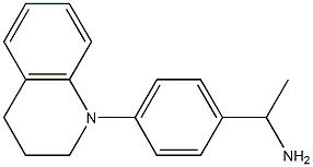 1-[4-(1,2,3,4-tetrahydroquinolin-1-yl)phenyl]ethan-1-amine 结构式