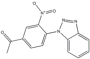 1-[4-(1H-1,2,3-benzotriazol-1-yl)-3-nitrophenyl]ethan-1-one 结构式
