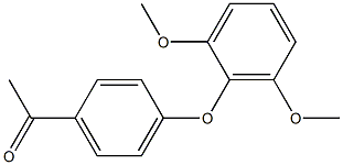 1-[4-(2,6-dimethoxyphenoxy)phenyl]ethan-1-one 结构式