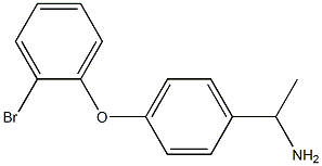 1-[4-(2-bromophenoxy)phenyl]ethan-1-amine 结构式