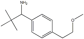 1-[4-(2-methoxyethyl)phenyl]-2,2-dimethylpropan-1-amine 结构式