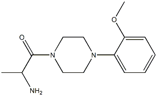 1-[4-(2-methoxyphenyl)piperazin-1-yl]-1-oxopropan-2-amine 结构式