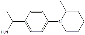 1-[4-(2-methylpiperidin-1-yl)phenyl]ethan-1-amine 结构式