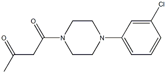 1-[4-(3-chlorophenyl)piperazin-1-yl]butane-1,3-dione 结构式