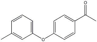 1-[4-(3-methylphenoxy)phenyl]ethan-1-one 结构式