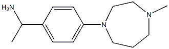 1-[4-(4-methyl-1,4-diazepan-1-yl)phenyl]ethan-1-amine 结构式