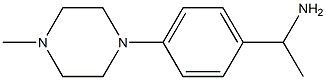 1-[4-(4-methylpiperazin-1-yl)phenyl]ethanamine 结构式