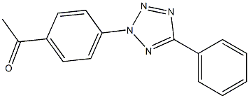1-[4-(5-phenyl-2H-1,2,3,4-tetrazol-2-yl)phenyl]ethan-1-one 结构式
