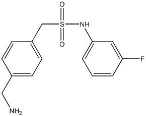 1-[4-(aminomethyl)phenyl]-N-(3-fluorophenyl)methanesulfonamide 结构式