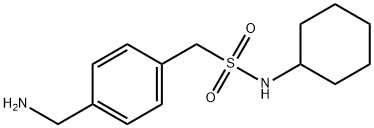 1-[4-(aminomethyl)phenyl]-N-cyclohexylmethanesulfonamide 结构式