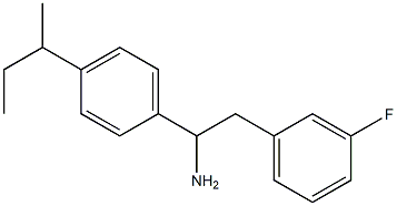 1-[4-(butan-2-yl)phenyl]-2-(3-fluorophenyl)ethan-1-amine 结构式
