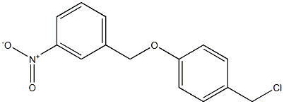 1-[4-(chloromethyl)phenoxymethyl]-3-nitrobenzene 结构式