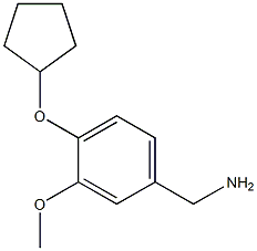 1-[4-(cyclopentyloxy)-3-methoxyphenyl]methanamine 结构式