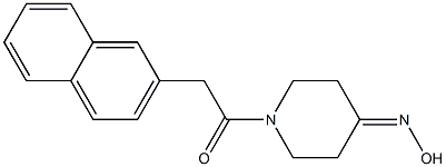 1-[4-(hydroxyimino)piperidin-1-yl]-2-(naphthalen-2-yl)ethan-1-one 结构式