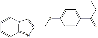 1-[4-(imidazo[1,2-a]pyridin-2-ylmethoxy)phenyl]propan-1-one 结构式